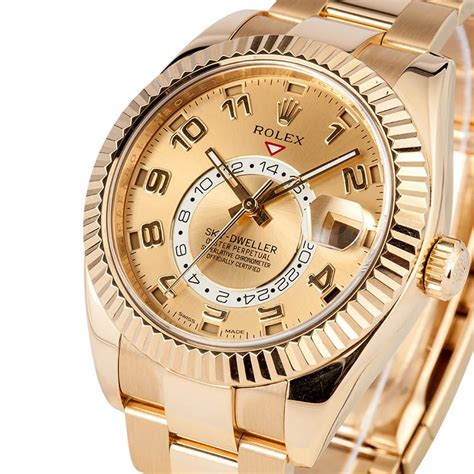 yellow gold rolex sky dweller|Rolex Sky-Dweller gold price.